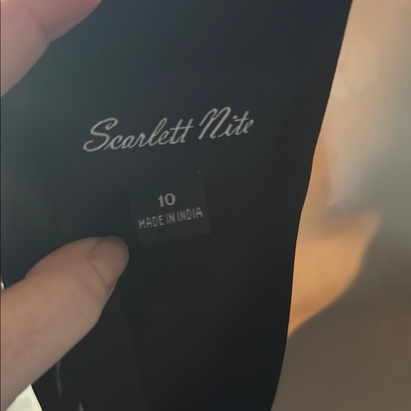 Scarlett Nite Black Dress with Silver Accents - Picture 2 of 3